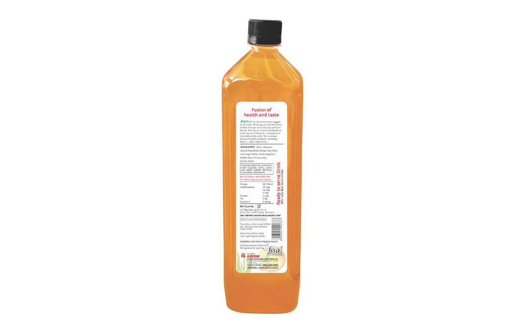 AloFrut Mango Aloevera + Mango Juice   Pack  1 litre